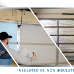 Insulated v non-insulated garage doors